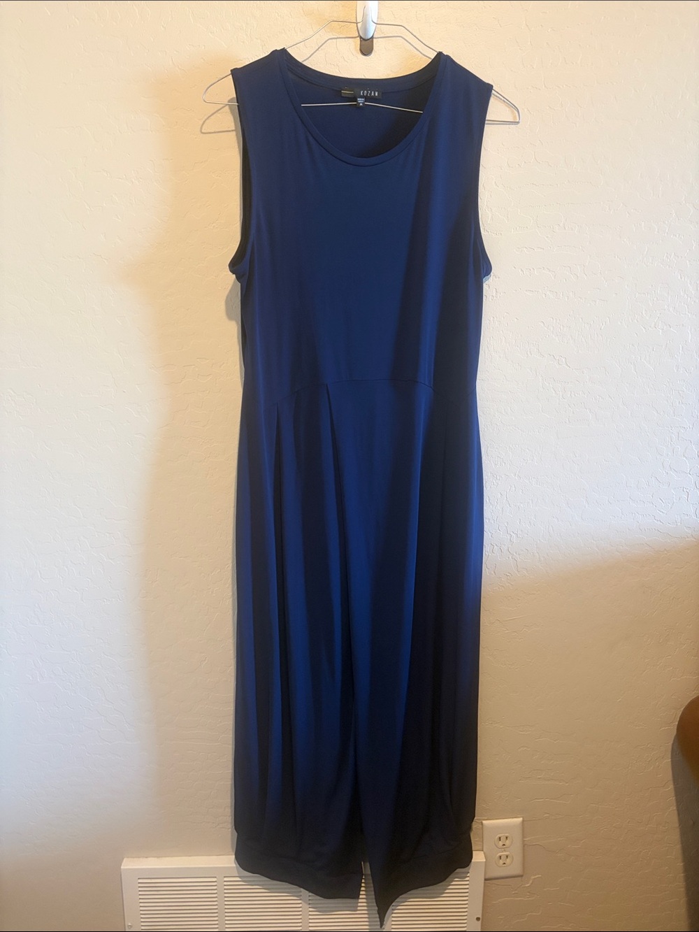 Sleeveless Navy Maxi Dress - Flowing Everyday Style